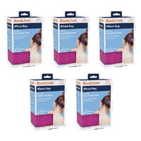 Bodichek Hot/Cold Wheat Pack, 2 Section Rectangle, 50 x 15cm Bundle of 5