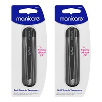 Manicare Soft Touch Tweezer Slant Tips x 3 Bundle of 2