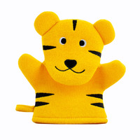 Fun in the Bath Tiger Shaped Animal Kids Bath Mit Sponge