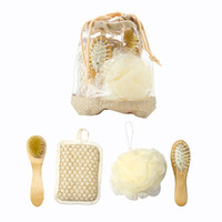 Scrubber Bath Mitt Loofa Brush Bath Gift Set