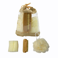 Sponge Nail Brush And Loofa Bath Gift Set