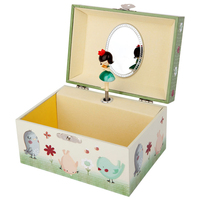 Music Box Snow White Wooden Girls Kids Toys Gifts 14.8x10.6x8.4cm
