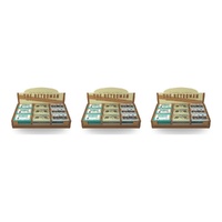 The Somerset Toiletry Co Retroman Soap 200g Assorted Counter Display of 18 Bundle of 3