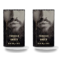 Ministry of Soap Woodsman's Tobacco and Amber Milled Soap 200g Pack of 2