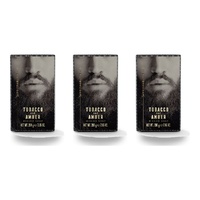 Ministry of Soap Woodsman's Tobacco and Amber Milled Soap 200g Pack of 3