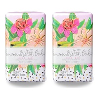 Ministry of Soap Painted Blooms Primrose and Wild Orchid Soap Bar 200g Pack of 2
