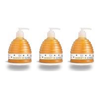 Scottish Fine Soaps Honey B Creme Hand Wash 300mL Pump Bottle Pack of 3