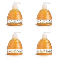Scottish Fine Soaps Honey B Creme Hand Wash 300mL Pump Bottle Pack of 4