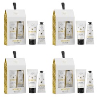 Scottish Fine Soaps Honey B Hand Care Duo Gift Set Hand Scrub & Hand Cream Bundle of 4