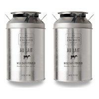 Scottish Fine Soaps Au Lait Milk Bath Powder 500g Tin Pack of 2
