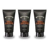 Scottish Fine Soaps Men's Grooming Thistle & Black Pepper Facial Wash 150mL Pack of 3
