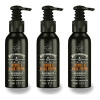 Scottish Fine Soaps Men's Grooming Thistle & Black Pepper Moisturiser 100mL Pack of 3