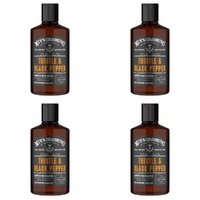 Scottish Fine Soaps Men's Grooming Thistle & Black Pepper Shampoo 300g Pack of 4