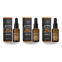 Scottish Fine Soaps Men's Grooming Thistle & Black Pepper Beard Oil 30mL Pack of 3