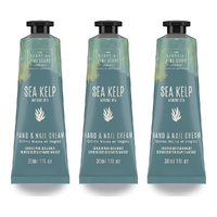 Scottish Fine Soaps Sea Kelp Marine Spa Hand & Nail Cream 30mL Pack of 3