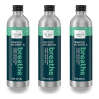 Scottish Fine Soaps Aromatherapy Breathe Bath & Shower Gel 250mL Pack of 3
