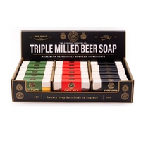 The Somerset Toiletry Co Home Brew Beer Soap 200g Assorted Counter Display of 18