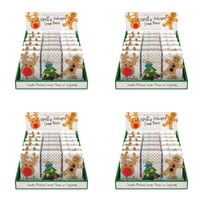 The Somerset Toiletry Co Novelty Xmas Soap 200g Assorted Counter Display of 18 Bundle of 4