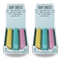 The Somerset Toiletry Co Soap Sheets Assorted Scents Counter Display of 36 Bundle of 2
