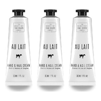 Scottish Fine Soaps Au Lait Hand & Nail Cream 30mL Pack of 3