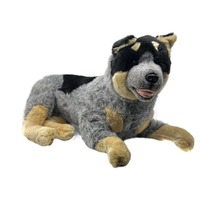 Bocchetta Plush Toys "Orazio" Blue Heeler Cattle Dog Lying Extra Large 60cm