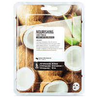 Superfood Nourishing Face Mask Sheet Single Coconut Facial Care Beauty Cosmetics
