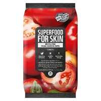 Superfood For Skin Revitalizing Facial Cleansing Wipes Tomato 25 Pack Face Care