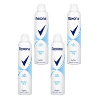 Rexona Antiperspirant Aerosol Deodorant Cotton Dry 250mL Pack of 4