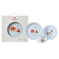 Bunnykins 3 Piece Melamine Dinner Set Blue