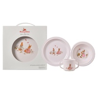 Bunnykins 3 Piece Melamine Dinner Set Pink