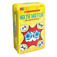 University Games Math Match Dice and Card Game Tin