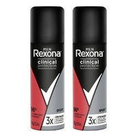 Rexona Men Clinical Protection 96H Antiperspirant Roll-On Sport 50mL Pack of 2