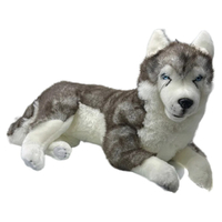 Bocchetta Plush Toys "Rocco" The Husky Dog Stuffed Animal Extra Large Lying 62cm