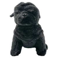 Bocchetta Plush Toys "Oreo" The Pug Dog Plush Toy Sitting Medium 28cm