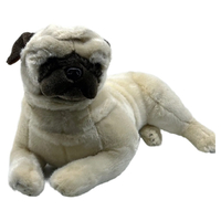 Bocchetta Plush Toys "Kaos" Pug Dog Stuffed Animal Fawn Lying Medium 44cm 
