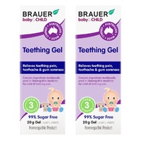 Brauer Baby & Child Teething Gel 20g Pack of 2