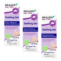 Brauer Baby & Child Teething Gel 20g Pack of 3