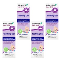 Brauer Baby & Child Teething Gel 20g Pack of 4