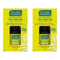 Thursday Plantation 100% Pure Tea Tree Oil 15mL Pack of 2