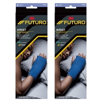Futuro Wrist Night Support Adjustable Blue Pack of 2