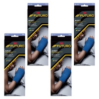 Futuro Wrist Night Support Adjustable Blue Pack of 4