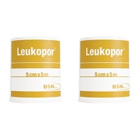 Leukopor Low Allergy Tape 5cm x 5m Pack of 2