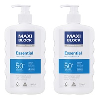 Maxiblock Sun Essential SPF50+ 500mL Pack of 2