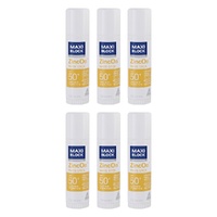 Maxiblock Sun Zinc Stick Clear SPF50+ 12g Pack of 6