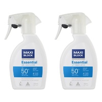 Maxiblock Sun Essential SPF50+ Spray 250mL Pack of 2