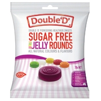 Double D Sugar Free Fruit Jelly Rounds 70g