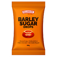 Double D Hard Candy Lollies Barley Sugar 200gm