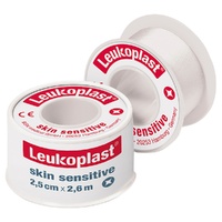 Leuko Leukoplast Skin Sensitive Wide Arch Fixation Medical Tape 2.5cm x 2.6m
