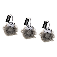 Disney Star Wars Dark Side Body Puff Stormtrooper Bath Loofah Pack of 3