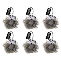 Disney Star Wars Dark Side Body Puff Stormtrooper Bath Loofah Pack of 6